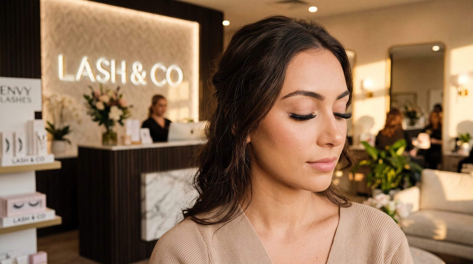 Zoe Beauty Lash Bar reception